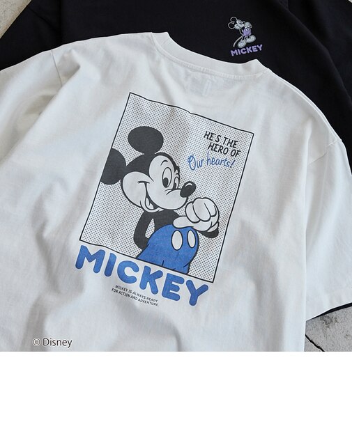 coen限定／Disney（ディズニー）バックプリントTシャツ