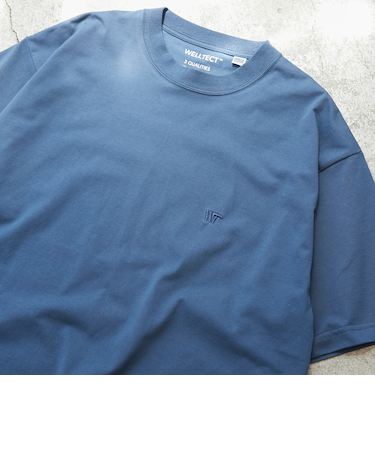【WELLTECT】ワンポイント刺繍Tシャツ
