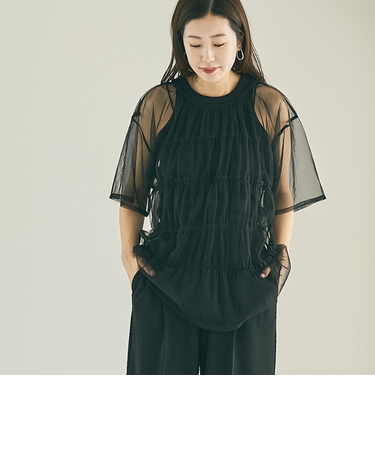 2WAYチュールプルオーバー