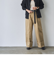 ロールアップチノワイドパンツ