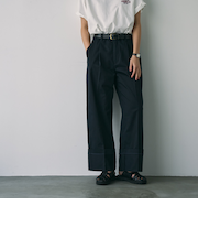 ロールアップチノワイドパンツ