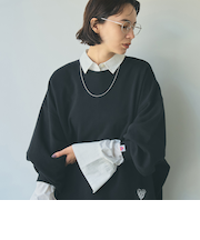 SunnySports別注ハートモチーフ刺繍スウェット