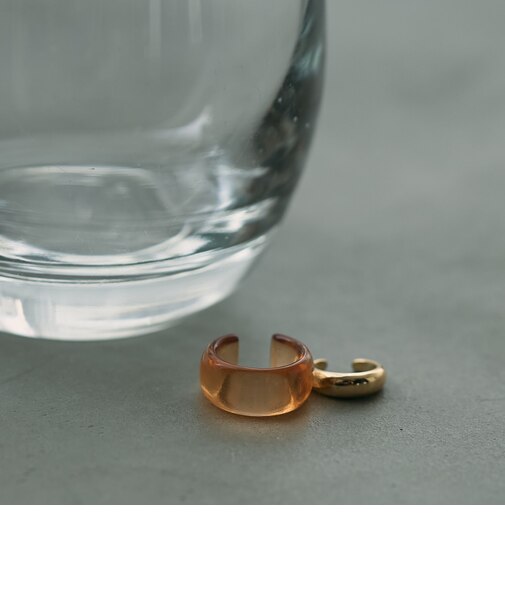 シアーカラー&メタルセットイヤーカフ