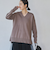 ミラノリブVネックニット