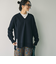 ミラノリブVネックニット