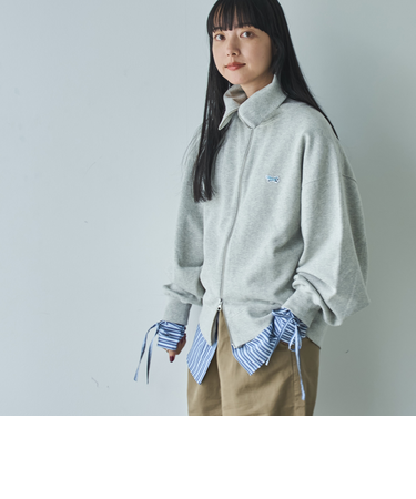 PENNEYS（ぺニーズ）別注裏毛スタンドジップスウェットカーディガン