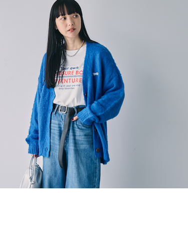 PENNEYS（ぺニーズ）別注シャギーVネックカーディガン