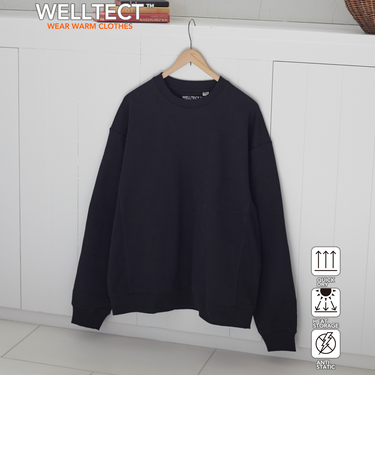 【WELLTECT】 クルーネックスウェット