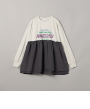 フハクドッキングロゴプリントロングスリーブTシャツ