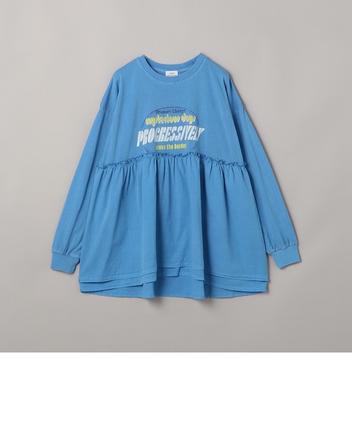 フハクドッキングロゴプリントロングスリーブTシャツ
