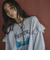 スーベニアプリントフリルロングスリーブTシャツ