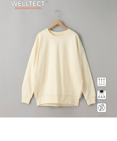 【WELLTECT 】裏毛フォルムクルースウェット