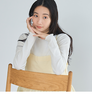 メロー袖 クルーネック ロングスリーブTシャツ