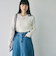 ハイツイストクルーネックリブニット
