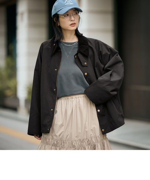 コーデュロイカラーハンティングジャケット