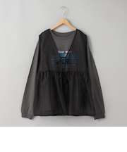 オーガンジーベストセットロゴTシャツ