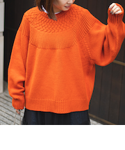 【ゆる×あったか/7色展開】キュウシンタンショクニット