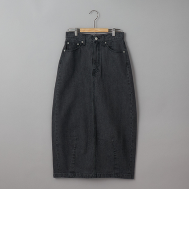 カーブデニムスカート