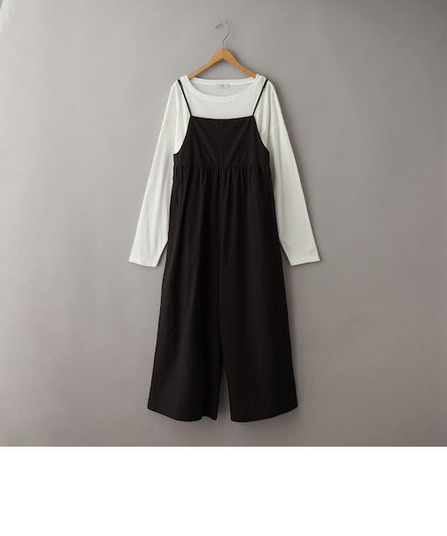 【2セットアイテム】ロングスリーブT&ギャザーサロペット