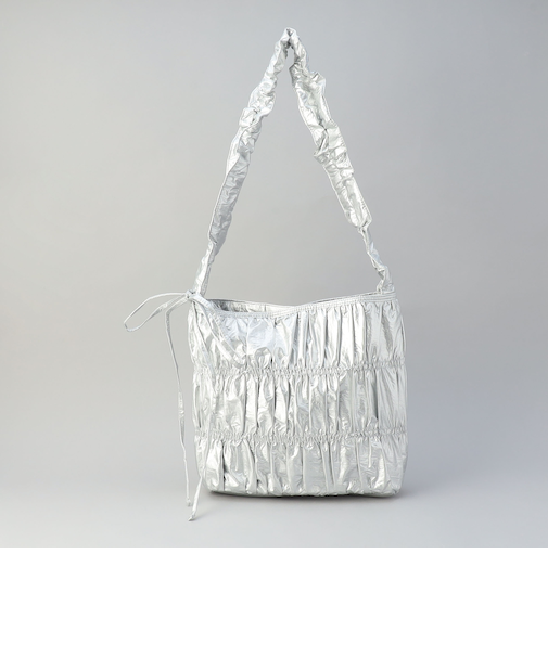 ギャザーハンドルシャーリングショルダーバッグ