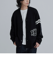 SKOOKUM×coen別注レタードカーディガン（WEB限定サイズ）