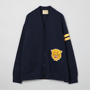 SKOOKUM×coen別注レタードカーディガン（WEB限定サイズ）