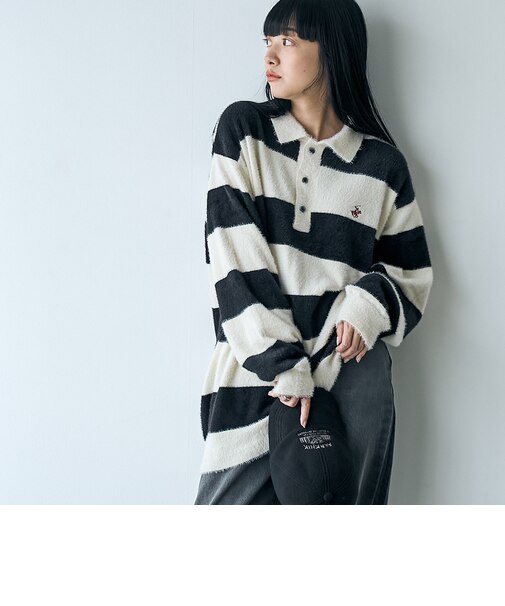 Beverly Hills Polo Club（ビバリーヒルズポロクラブ）シャギーポロニット