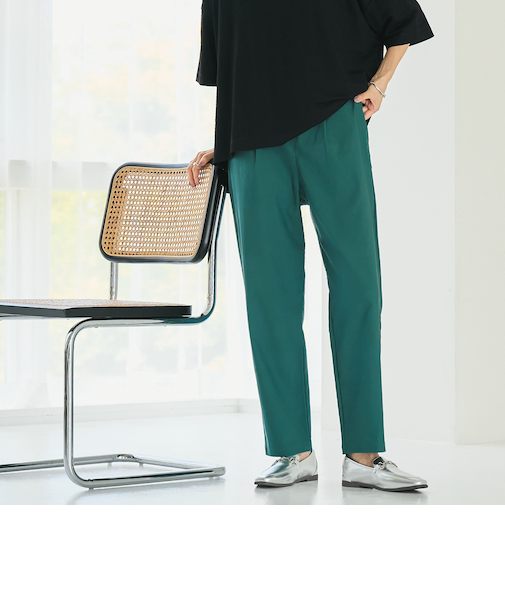 マルチファンクションやみつきテーパードパンツ（WEB限定サイズ）