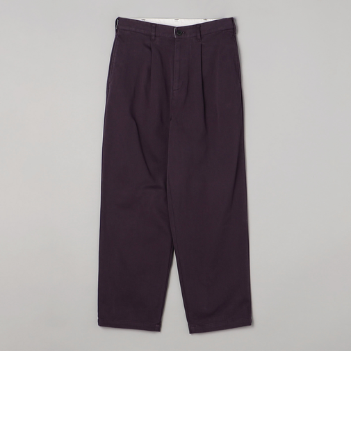 ウォッシュドストレッチワイドチノパンツ