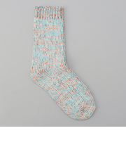 【H FOOT WEAR(エイチ フットウェア)】メランジテンジククルーソックス(新色追加)
