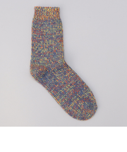 【H FOOT WEAR(エイチ フットウェア)】メランジテンジククルーソックス(新色追加)