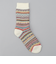 【H FOOT WEAR（エイチ フットウェア）】フェアアイルジャガードクルーソックス（新色追加）