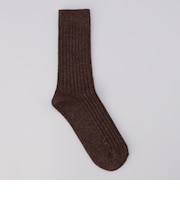 【H FOOT WEAR（エイチ フットウェア）】ウールミックスリブクルーソックス（新色追加）