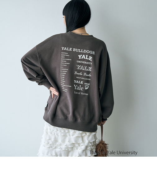 YALE別注リバーシブルプリント裏毛スウェット