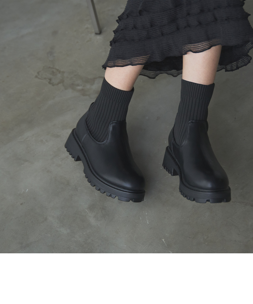防滑リブニットブーツ（WEB限定サイズ）