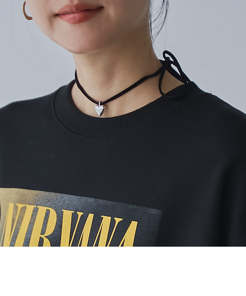 ハートモチーフベロアチョーカー