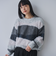 ミックスヤーンカラーブロックニット