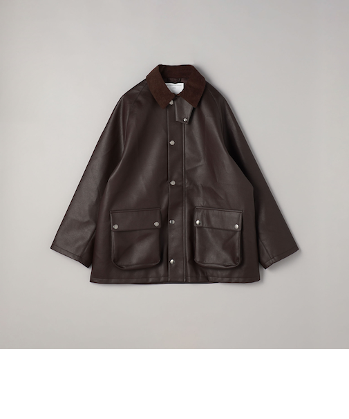 【カリフォルニアスポーツウェア】別注レザーライクハンティングジャケット