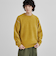 【洗える】ダブルフェイスクルーネックモールニット