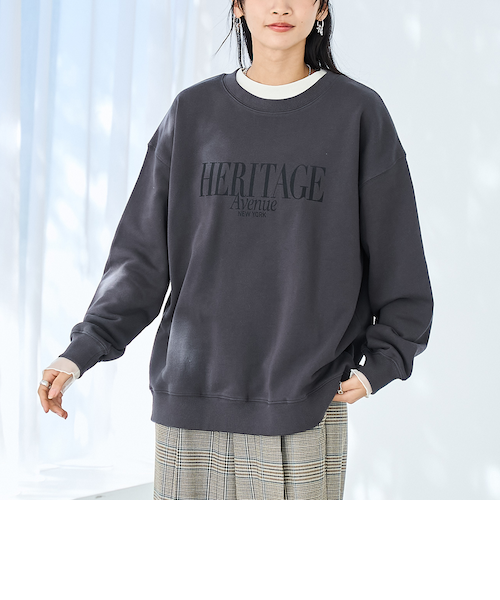 裏毛ロゴスウェット＆袖シアーロンTセット｜コーエンの通販｜&mall