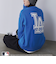 【スポーティ×ガーリー好バランス】MLB別注ワンポイントロゴクルーネックニット