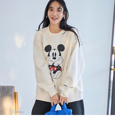 【Disney／ディズニー】coen限定 裏起毛BIGプリントスウェット