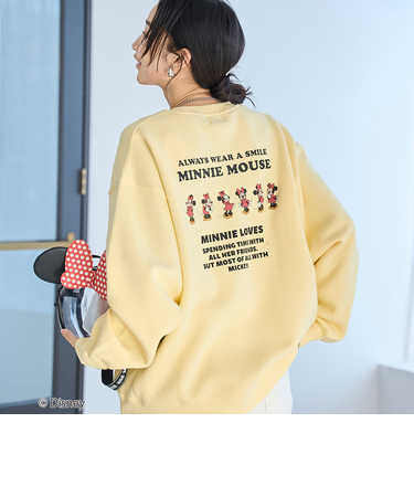 【Disney／ディズニー】coen限定 バックプリント裏起毛スウェット