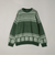 【洗える】フェアアイルクルーネックニット
