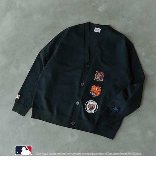 MLB別注　ワッペンVネックカーディガン