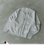 MLB別注　ワッペンVネックカーディガン