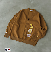 MLB別注　ワッペンVネックカーディガン