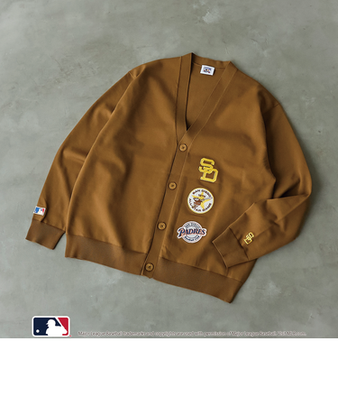 MLB別注　ワッペンVネックカーディガン