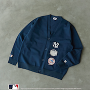MLB別注　ワッペンVネックカーディガン