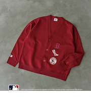 MLB別注　ワッペンVネックカーディガン